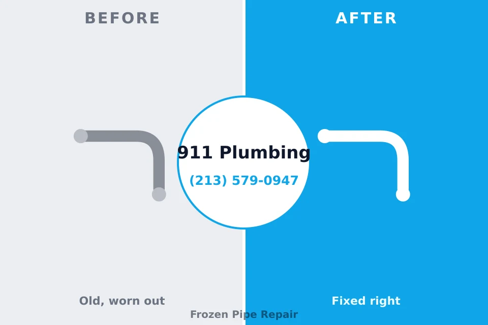 Before and after: plumbing repair Strawberry, AZ